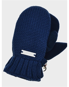 Варежки шерстяные, синие Il trenino