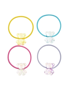 Набор резинок для волос прозрачный мишка Rena chris