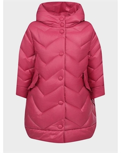Стеганое пальто цвета фуксии Monnalisa