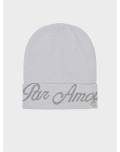 Светло-серая шапка с надписью "Par Amour" Il trenino