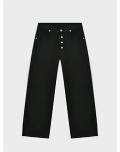 Джинсы с вышитым лого, черные Mm6
