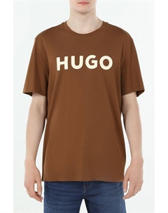 Футболка хлопковая с логотипом Hugo
