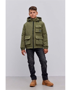 Куртка утепленная с капюшоном и карманами G'n'k