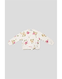 Свитшот хлопковый с принтом и узлом на поясе Mayoral