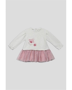 Платье комбинированное с юбкой из сетки Mayoral