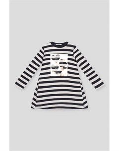 Платье в полоску с принтом Mayoral