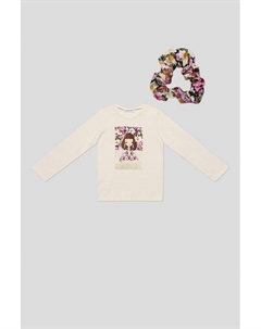 Лонгслив хлопковый с принтом Mayoral