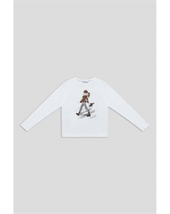 Лонгслив хлопковый с принтом Mayoral