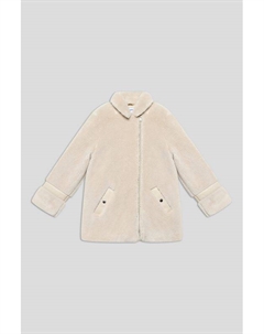 Пальто из искусственного меха на молнии Mayoral