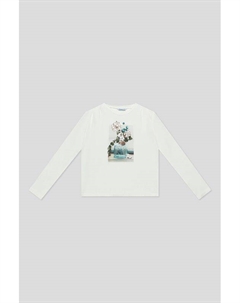 Лонгслив хлопковый с принтом Mayoral