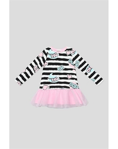 Платье хлопковое с юбкой из сетки Choupette