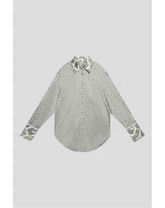 Рубашка атласная с принтом Guess