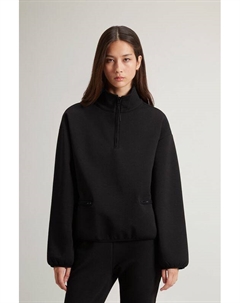 Толстовка хлопковая с воротником на молнии Woolrich