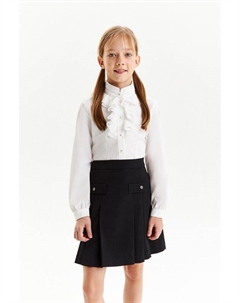 Блуза с отложным воротником Silver spoon