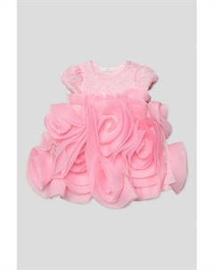 Платье нарядное с пайетками и объемными цветами Choupette