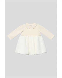 Платье хлопковое с кружевным воротником и пышной юбкой Choupette