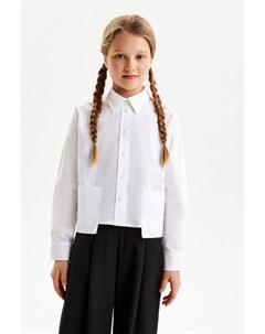 Рубашка хлопковая с карманами Silver spoon