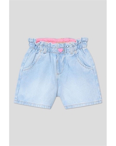 Шорты джинсовые с эффектом потертости на эластичном поясе Republic of denim