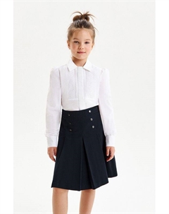 Рубашка хлопковая с кружевом Silver spoon