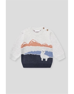 Джемпер хлопковый с воротником на пуговицах Choupette