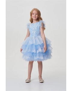 Платье нарядное пышное с цветами и пайетками Choupette