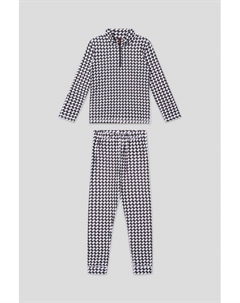 Комплект из толстовки и легинсов с мелким принтом Choupette