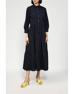 Платье-рубашка хлопковое с воланами More&more