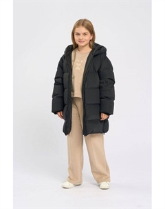 Пальто пуховое с капюшоном с молниями по бокам Choupette