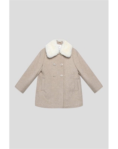 Пальто со съемным воротником на синтепоне Choupette