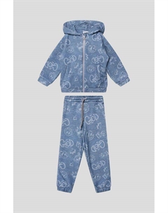 Комплект из футера с принтом Choupette