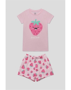 Пижама хлопковая с принтом Ovs