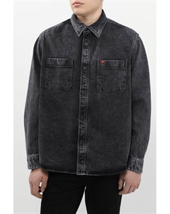 Рубашка джинсовая с эффектом потертости Hugo