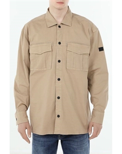 Рубашка хлопковая с накладными карманами S.oliver