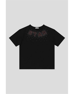 Футболка хлопковая со стразами Choupette