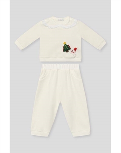 Комплект хлопковый из свитшота и брюк Choupette