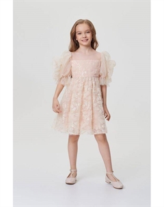 Платье из органзы с объемными рукавами Choupette