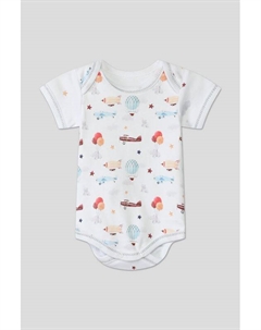 Боди хлопковое с принтом Aspaya