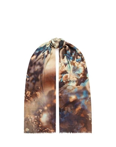 Платок из кашемира с принтом Eleganzza