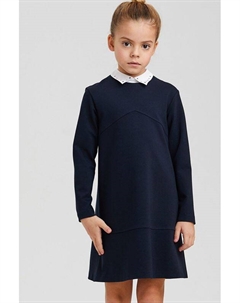 Платье из вискозы с воротником Silver spoon