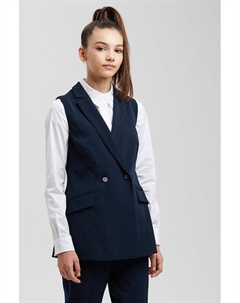 Удлиненный приталенный жилет Silver spoon