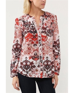 Хлопковая блуза с принтом S.oliver