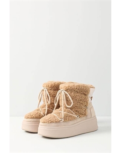 Полусапоги меховые со шнуровкой Moboo Ash