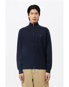 Пуловер шерстяной с воротником на молнии Lacoste