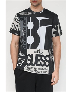 Хлопковая футболка с принтом Guess