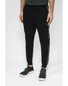 Джоггеры хлопковые с лампасами Ea7