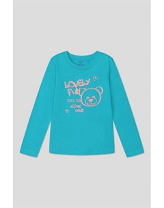 Хлопковый лонгслив с принтом Ovs