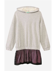 Платье-худи с имитацией юбки Benetton