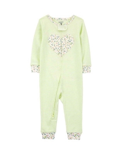 Комбинезон хлопковый на молнии с принтом Carter`s