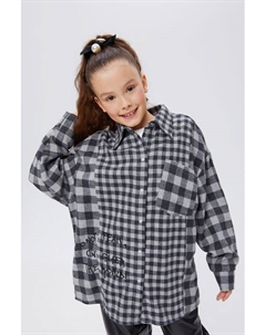 Рубашка фланелевая в клетку свободного кроя Bell bimbo