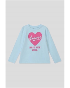 Хлопковый лонгслив с принтом Ovs